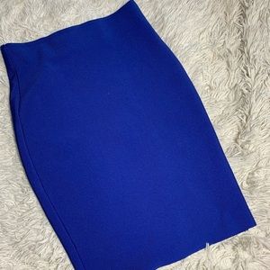 Blue Pencil Skirt